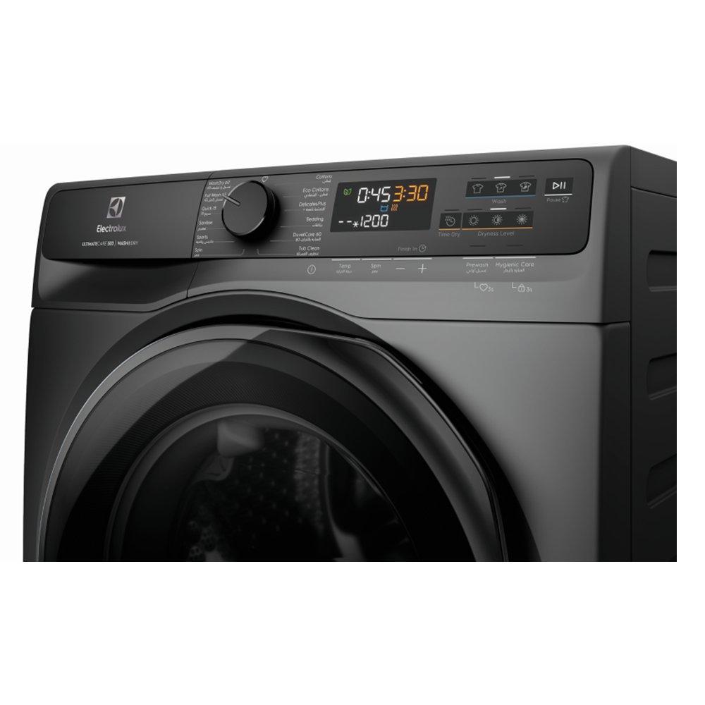 Electrolux Front Load Washer/Dryer, 9 kg Washing Capacity and 6 Kg Drying Capacity, 1200 RPM, EWW9023P5SC – Dark Silver