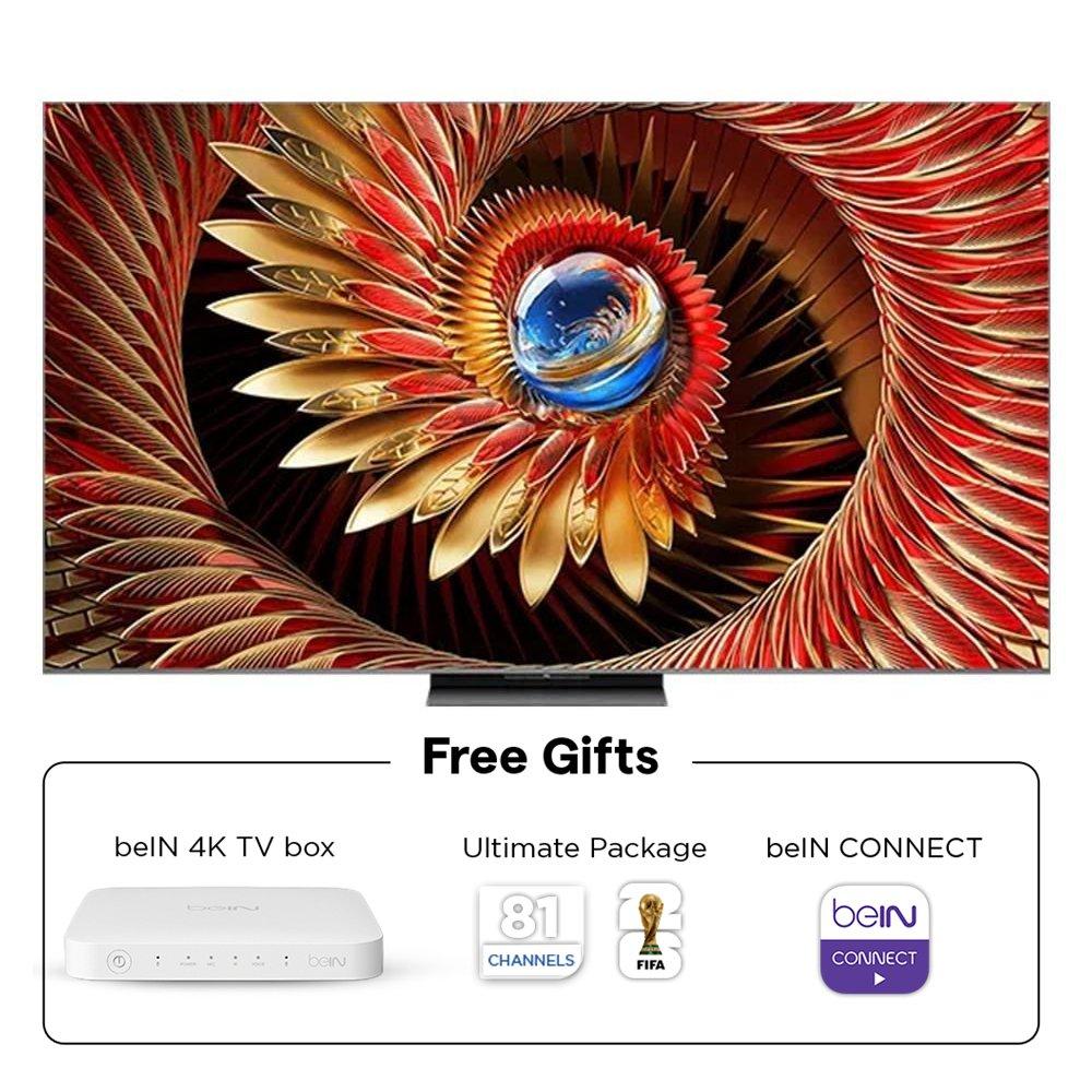 TCL 98” 4K,144Hz, Mini LED Google TV, 98C8K – Black