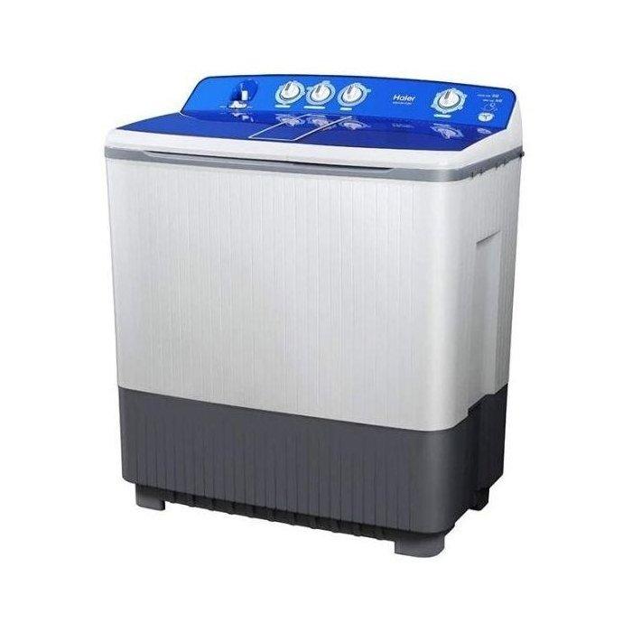 Haier Twin Tub Washing Machine, 15kg Washing Capacity, 14kg Drying Capacity, HWM215-1128S-N - White