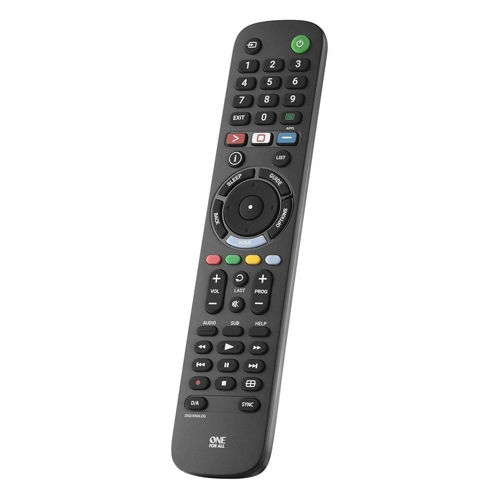 ONE FOR ALL Sony TV Remote, URC4912 - Black