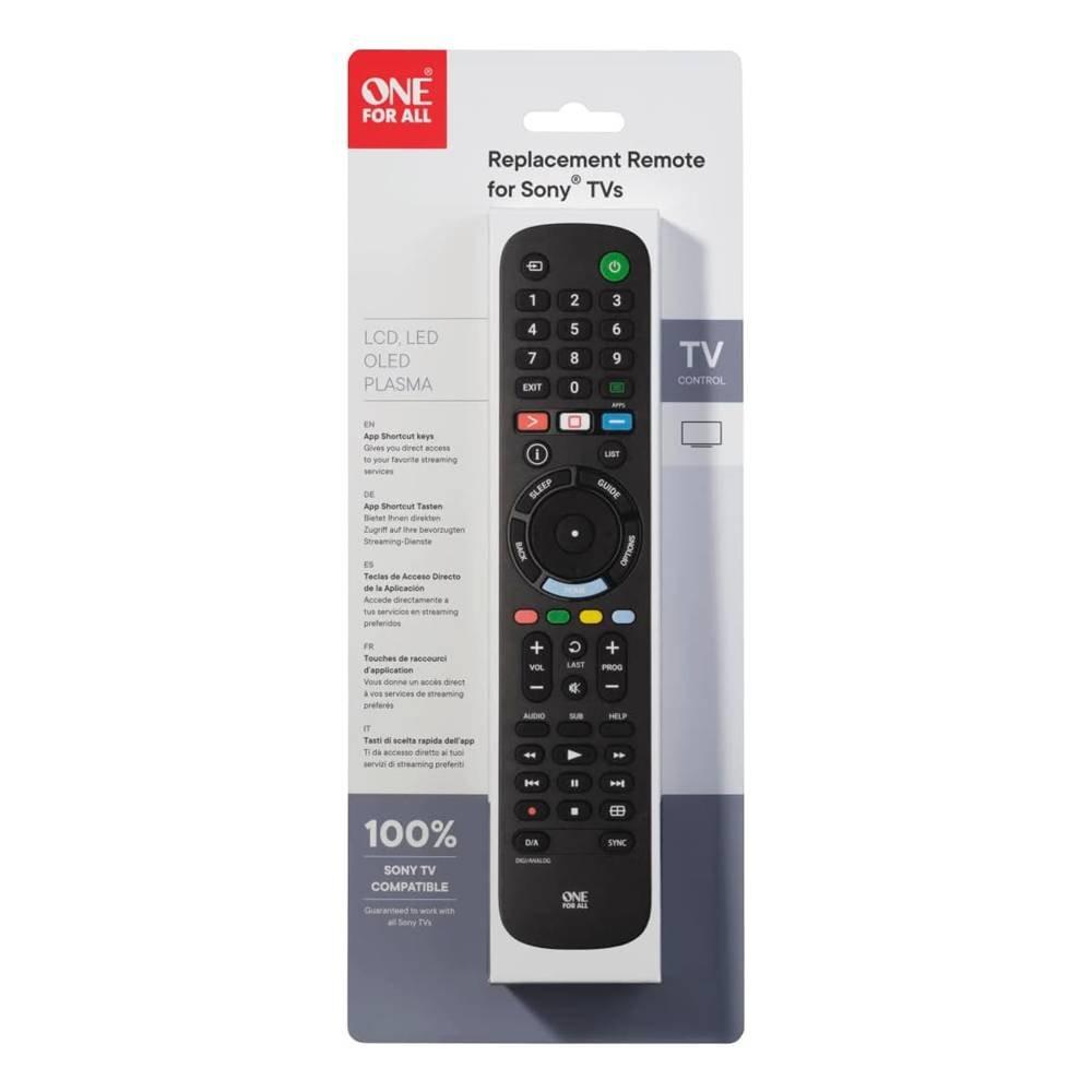 ONE FOR ALL Sony TV Remote, URC4912 - Black