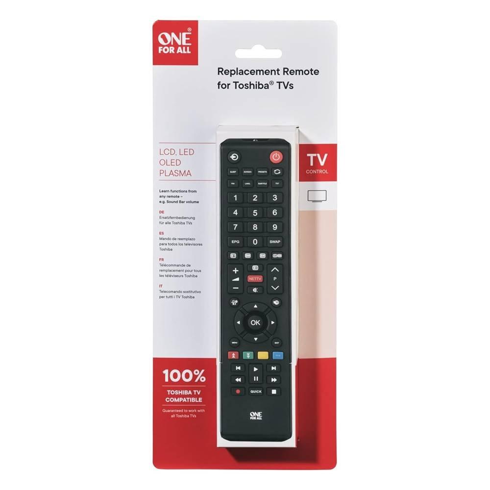 ONE FOR ALL Toshiba TV Remote, URC1916 - Black
