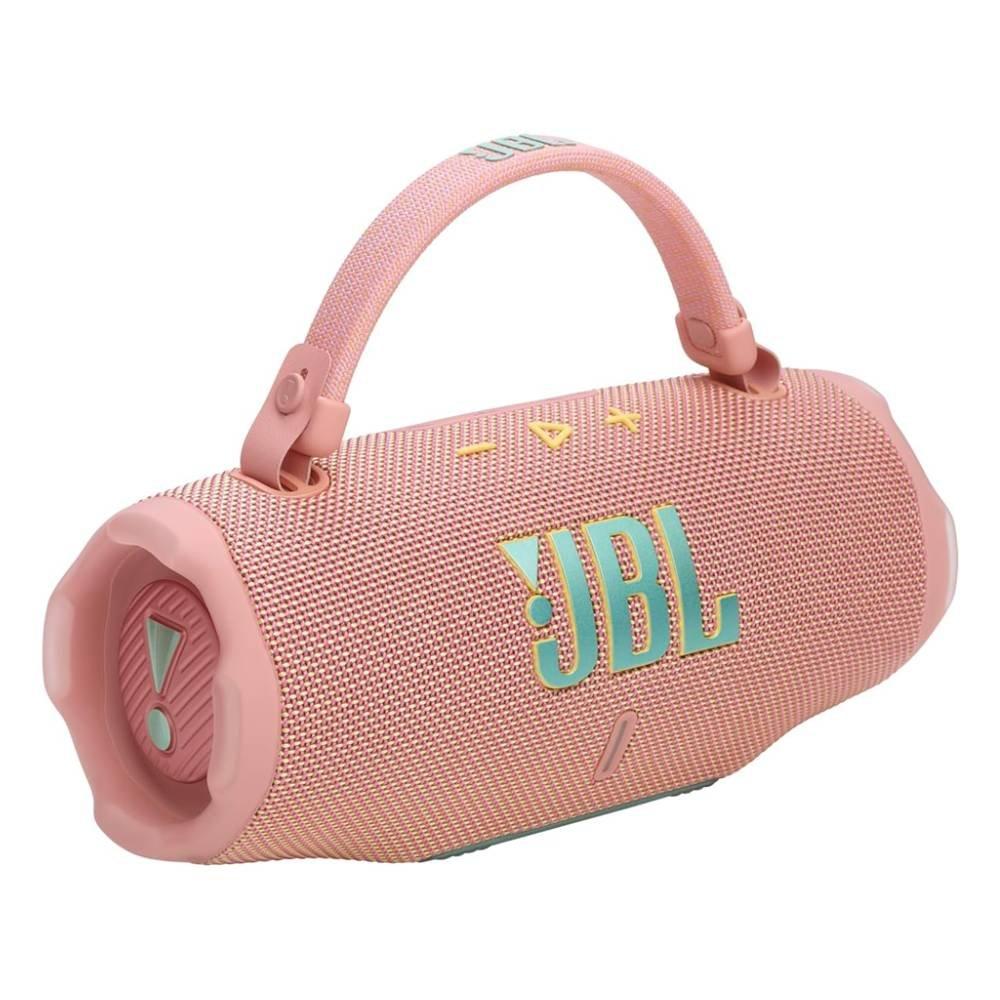 JBL Charge 6 Portable Bluetooth speaker, JBLCHARGE6PINK – Pink