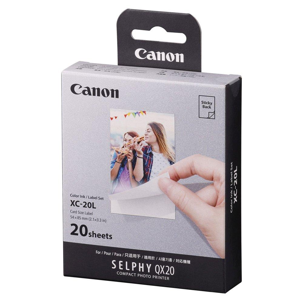 Canon QX20 54x85mm Square Printing Paper, 20 Sheets, 6755C002AA - White