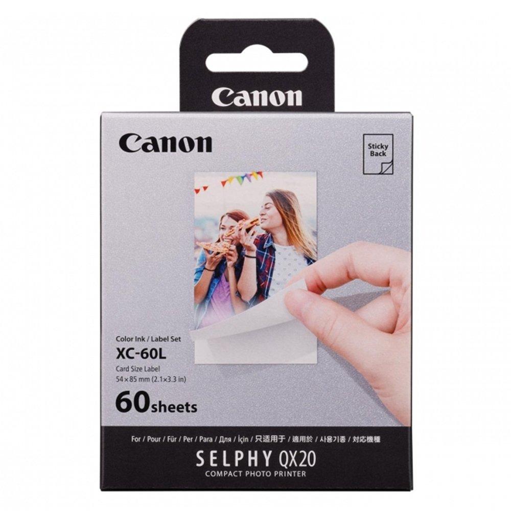 Canon QX20 54x85mm Square Printing Paper, 60 Sheets, 6756C001AA - White