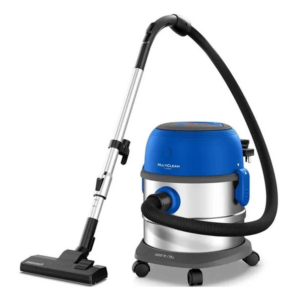 Bissell 4113 Multiclean Turbo Drum Vacuum Cleaner, 1000 W, 15 L - Silver & Blue