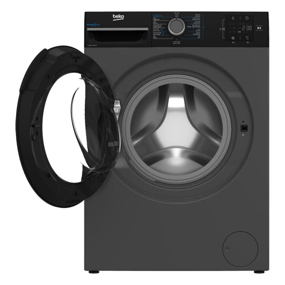 Beko Front Load Washer, 8 KG, WTV814KNXA - Anthracite