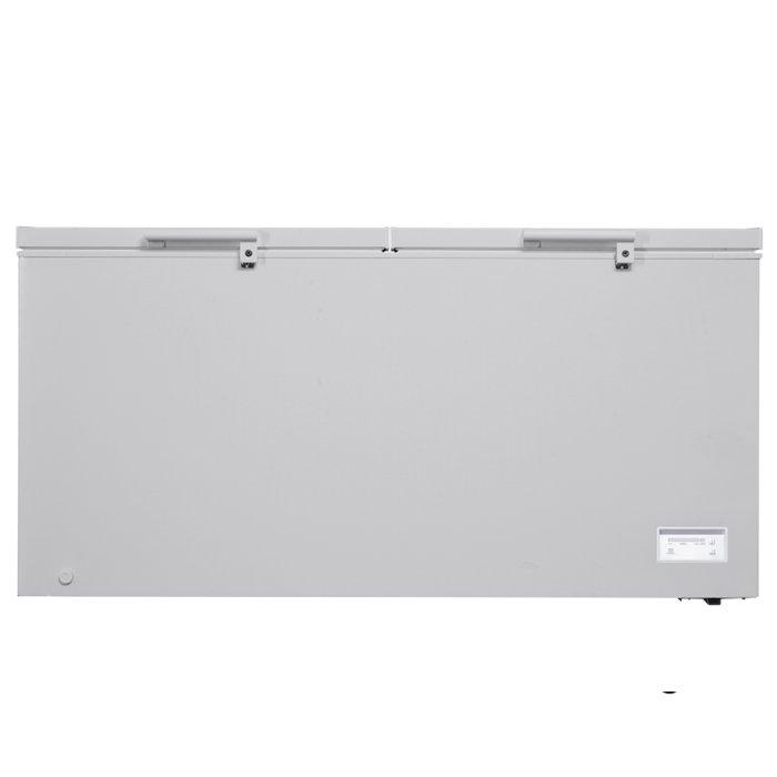 Wansa 2 Lids Chest Freezer, 708 Liters, 25 CFT, WC708DFX1MGM25 - Grey