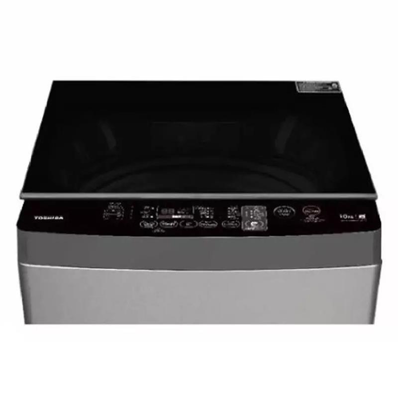 Toshiba Top Load Washer, 10KG, 8 Programs, AW-M1100JUPB(SG) - Silver