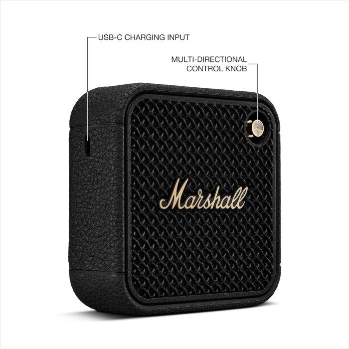 Marshall Willen ll Portable Bluetooth Speaker, 1006714 - Black