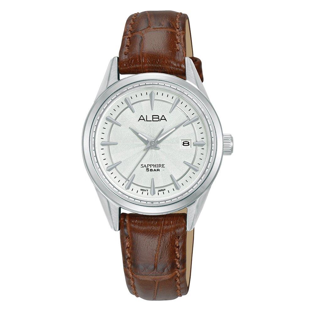 Alba Prestige Watch For Women, Analog , 29.5mm, Stainless Steel Strap, AH7CK1X1- Brown