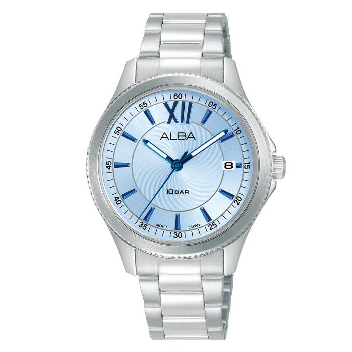Alba Fashion Watch for Women, Analog, 34mm, Stainless Steel Strap, AG8N75X1 - Silver