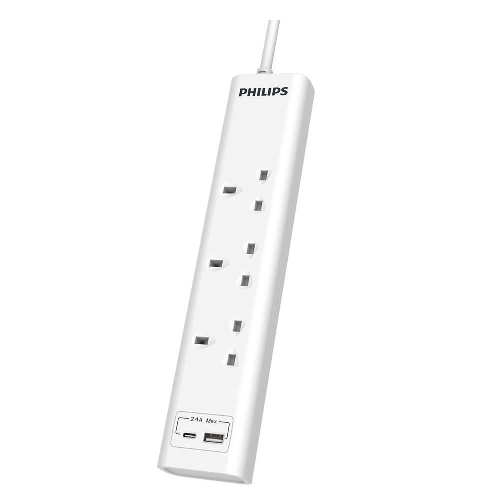 فيليبس Philips 3-way Power Extension 3m