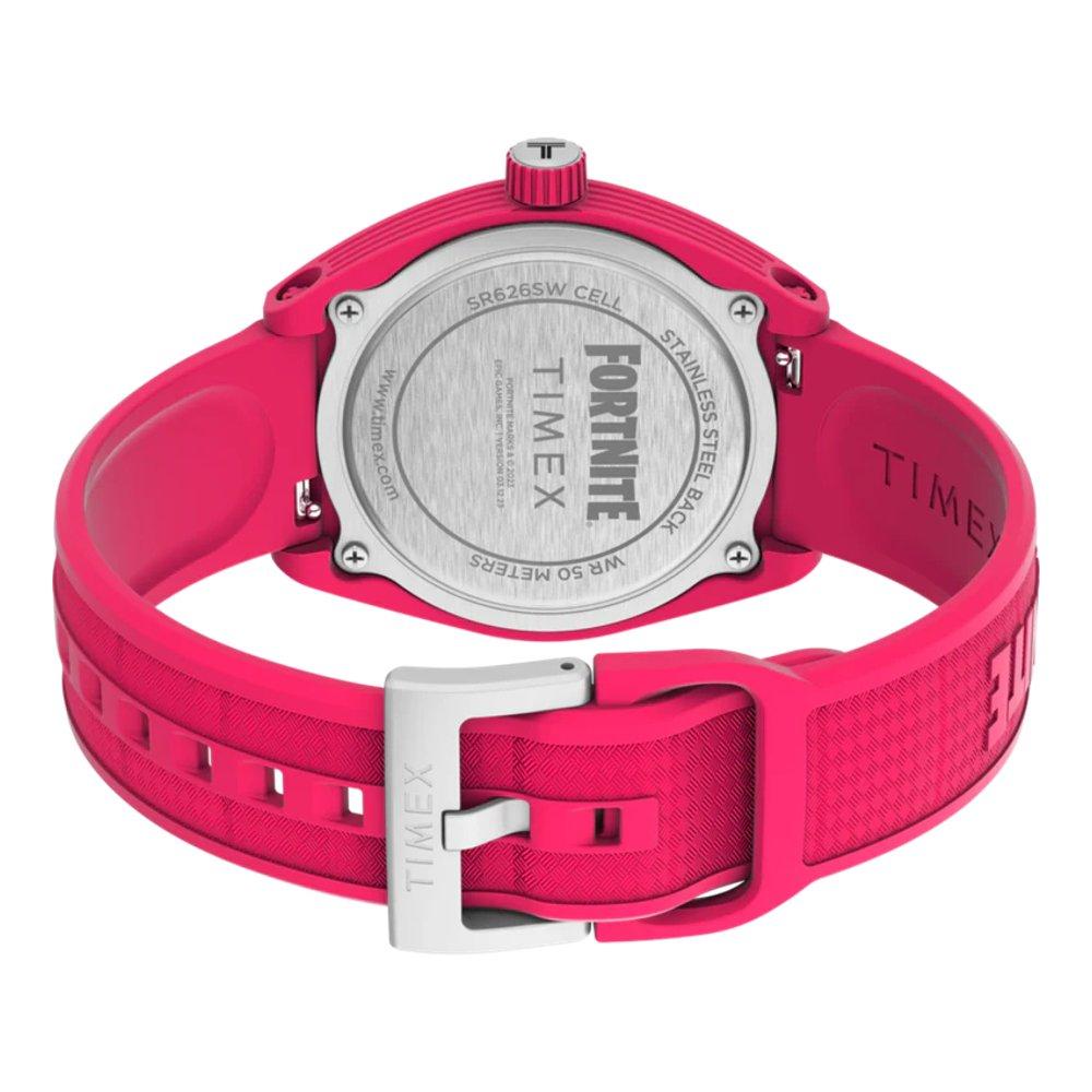 Timex Urban Pop x Fortnite, Analog, 40mm, Unisex,  Bio-TPU Strap, TW2W96800 - Pink 