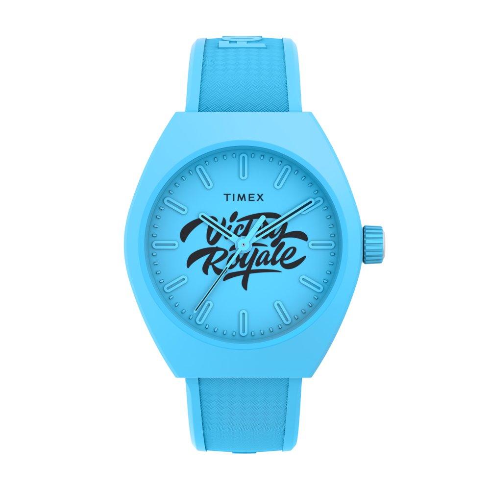 Timex Urban Pop x Fortnite, Analog, 40mm, Unisex, Bio-TPU Strap, TW2W96900 - Blue 