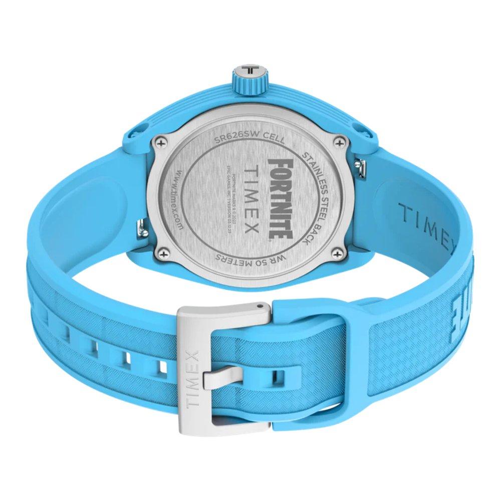 Timex Urban Pop x Fortnite, Analog, 40mm, Unisex, Bio-TPU Strap, TW2W96900 - Blue 