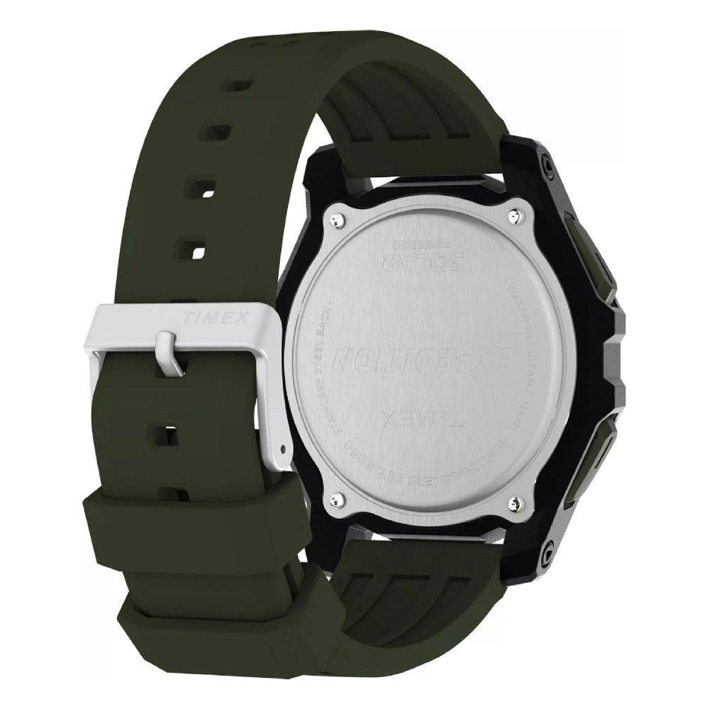 Timex Watch For Men 49mm Green Strap TW4B33700 Black