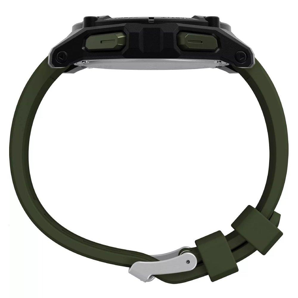 Timex Watch For Men 49mm Green Strap TW4B33700 Black