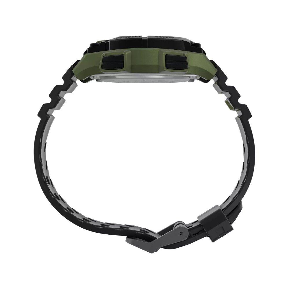 Timex Watch For Men 42mm 	Black Strap TW5M64900 Green