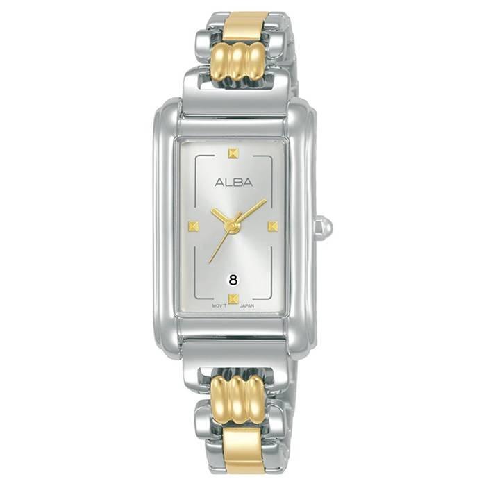 Alba 34mm Fashion Watch for Women, Analog, Stainless steel Band, AH7DB5X1- Two Tone
