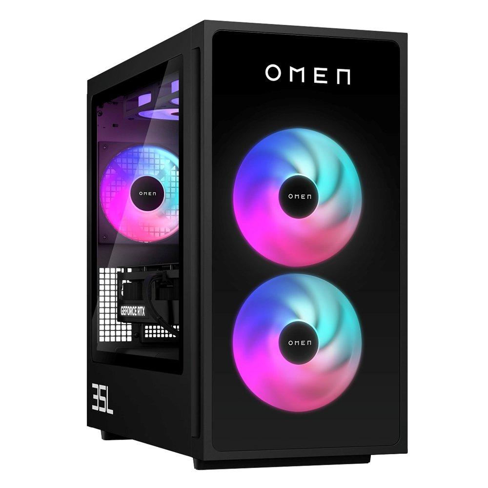 كمبيوتر مكتبي اتش بي أومن، إنتل كور الترا 7، 64 جيجابايت رام، 2 تيرابايت اس اس دي، نيديا جي فورس ار تي اكس  5080، ويندوز 11 هوم، GT16-0019NE - أسود