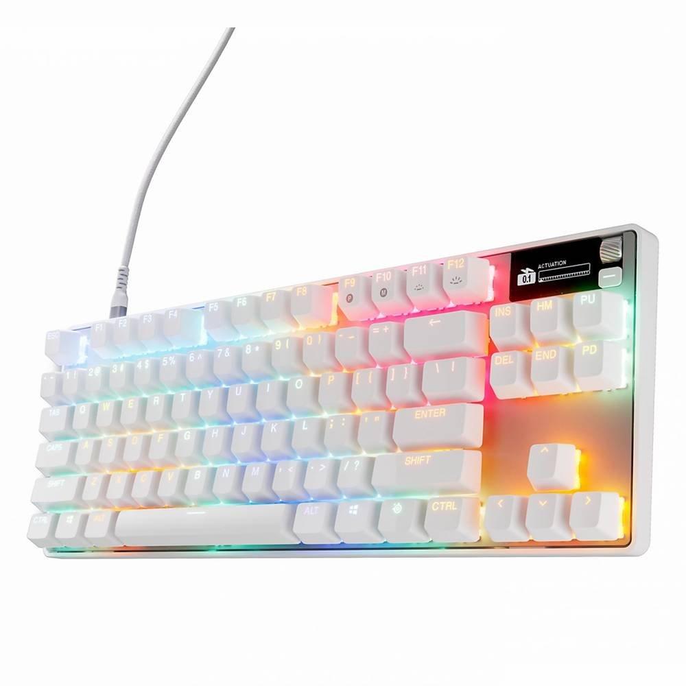 STEELSERIES Apex Pro TKL Gen 3 Gaming Keyboard, 64898 – White