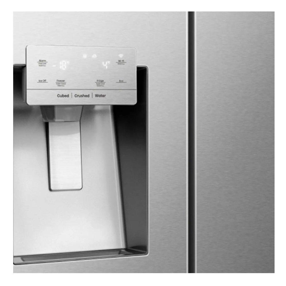 Hisense Side By Side Refrigerator, 601 L, 21.2CFT, RS5P819STC - Inox
