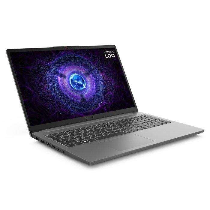 Lenovo LOQ  15IAX9 Gaming Laptop, Intel Core i5-12450HX, 16 GB RAM, 512 GB SSD, 15.6 inches, NVIDIA GeForce RTX 2050 4GB GPI, Windows 11 Home, 83LK001SAX - Luna Grey
