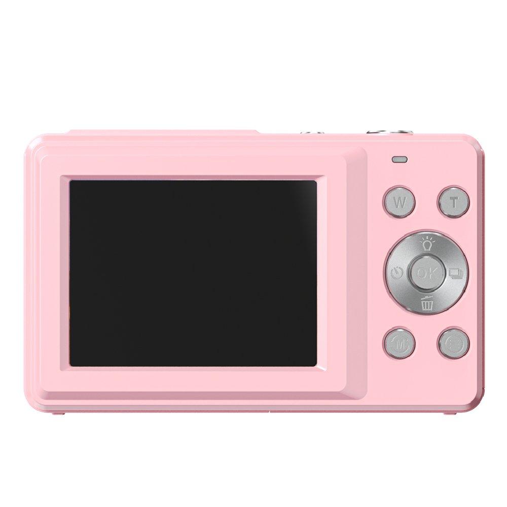 كاميرا رقمية صغيرة من اي كيو بدقة 44 ميجابكسل عالية الوضوح مع تقريب بصري، MyVlogs4mini PNK - وردي