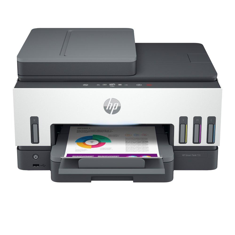 HP Smart Tank 790 Wireless All-in-One Printer, 4WF66A - White/Grey