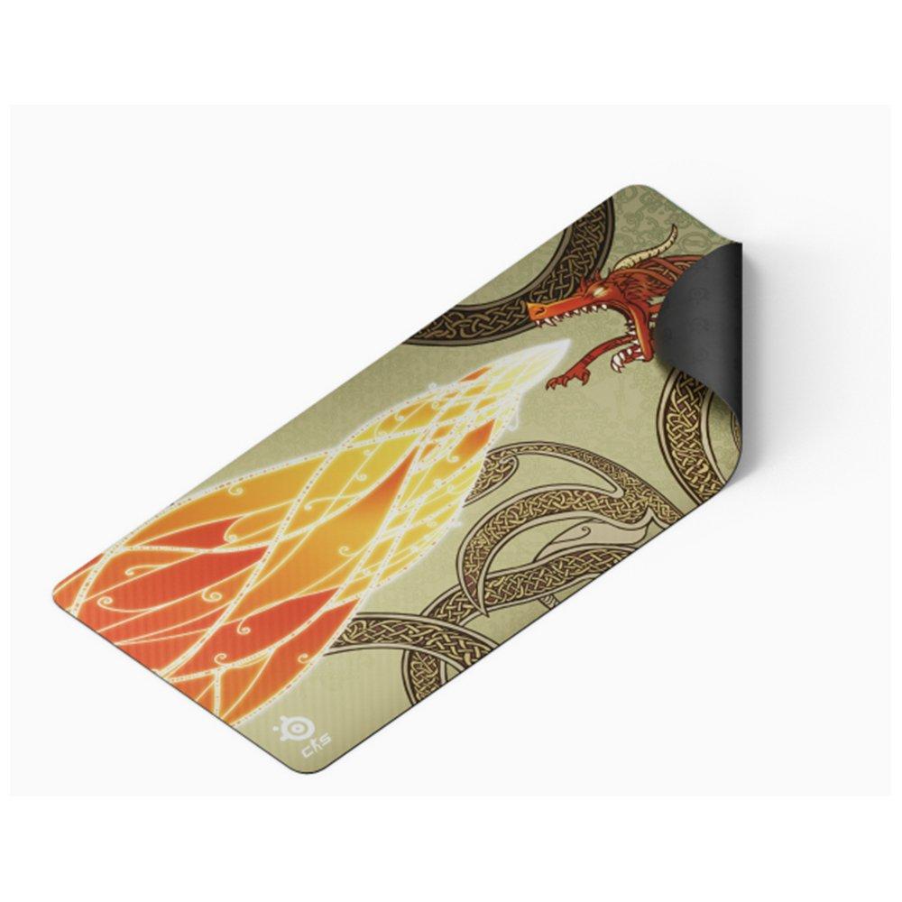 SteelSeries Qck XXL CS2 Dragon Lore Edition Gaming Mousepad, 63448 – Multicolor