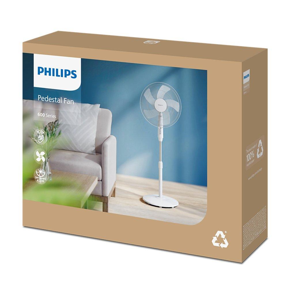 مروحة عمودية سلسلة 600 من فيليبس، 45 واط، ACP620/00 - أبيض