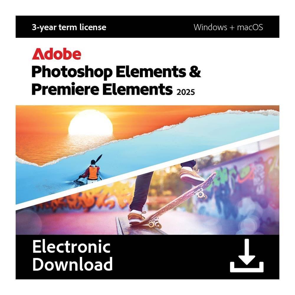 بطاقة اشتراك أدوبي فوتوشوب إليمنتس وبريمير إليمنتس - 3 سنوات 