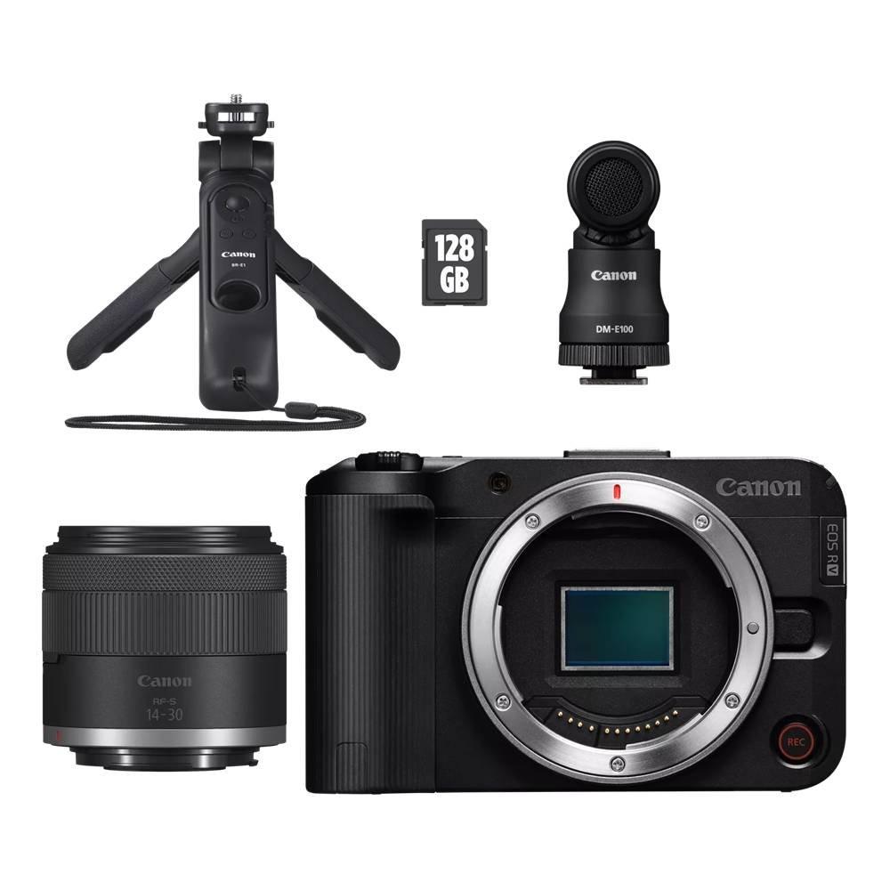 Canon EOS R50 V Mirrorless Camera Content Creator Kit with 14-30mm f/4-6.3 Lens - Black