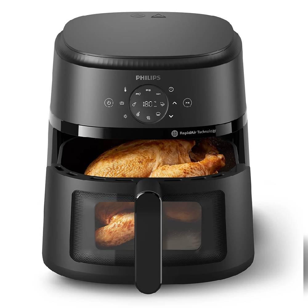 مقلاة هوائية من فيليبس، بقوة 1700 واط، سعة 6.2 لتر، NA230/09 - أسود