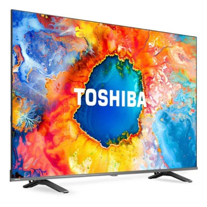 تلفزيون توشيبا الذكي كيو ليد مقاس 55 بوصة، 55M450RP  - أسود