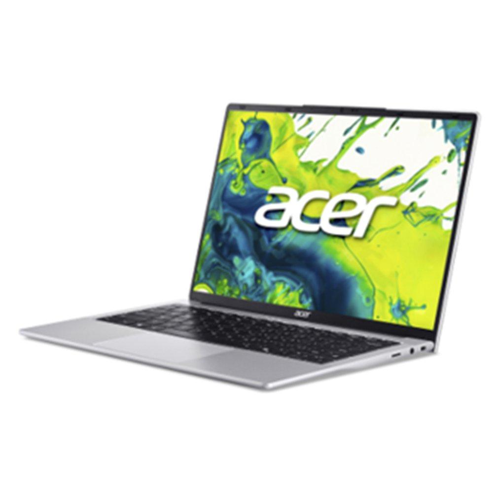 Acer Aspire Lite Laptop, Intel Core 3, 8GB RAM, 512GB SSD, Intel Shared Graphics, 14”, Windows 11 Home, AL14-32P-329C - Silver