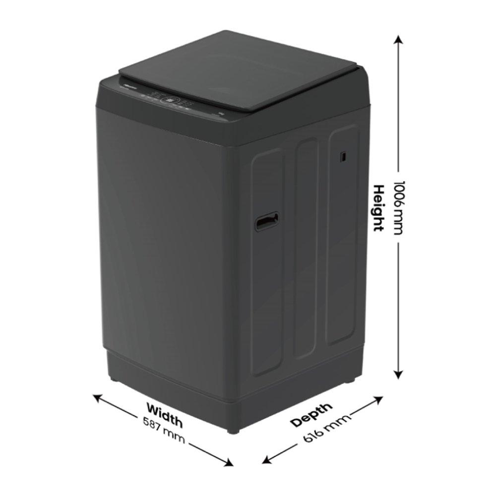 غسالة ملابس هايسنس تحميل علوي سعة 12 كجم WT3K1223UT رمادية