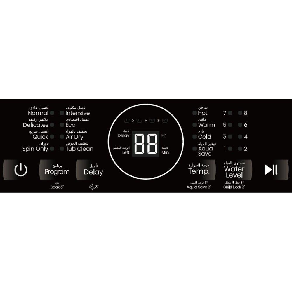 غسالة ملابس هايسنس تحميل علوي سعة 12 كجم WT3K1223UT رمادية