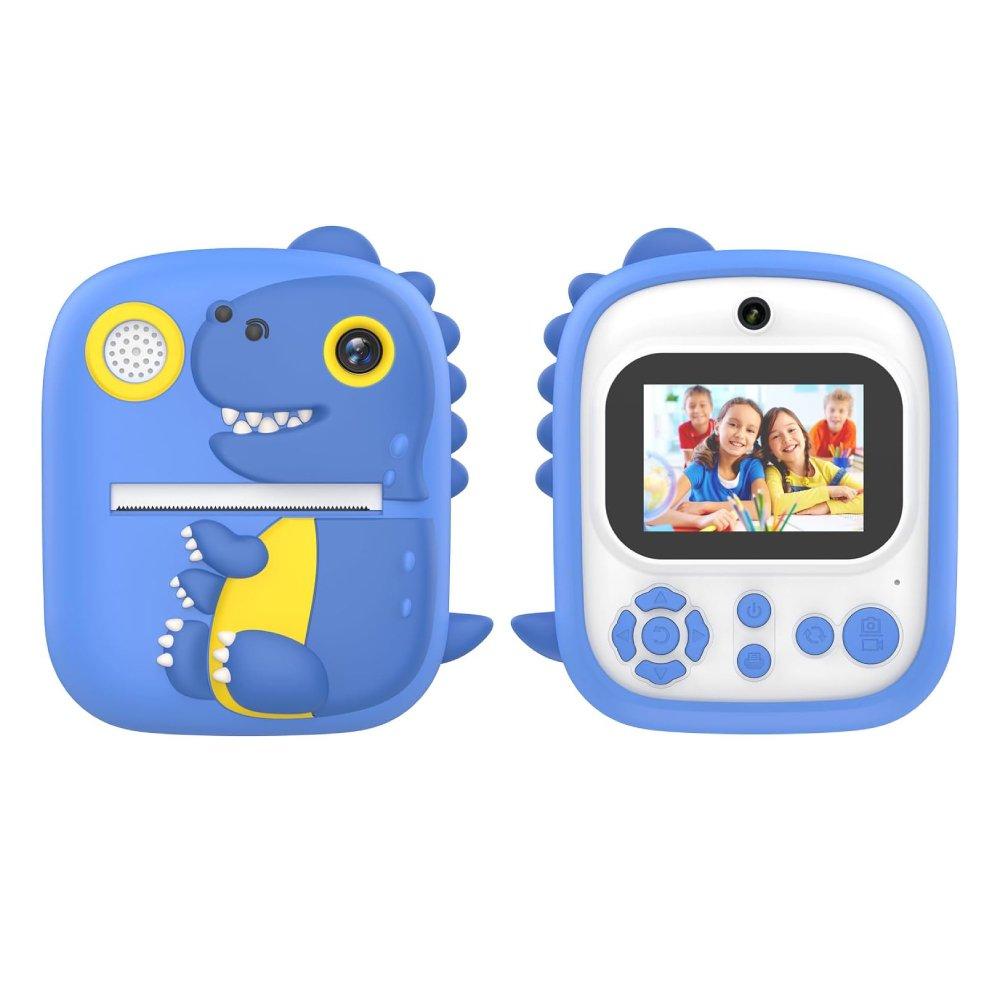 EQ Portable Mini Photo Printer 1080P Instant Print Camera Dual Cameras 2.4'' Screen BLS-P3 Blue