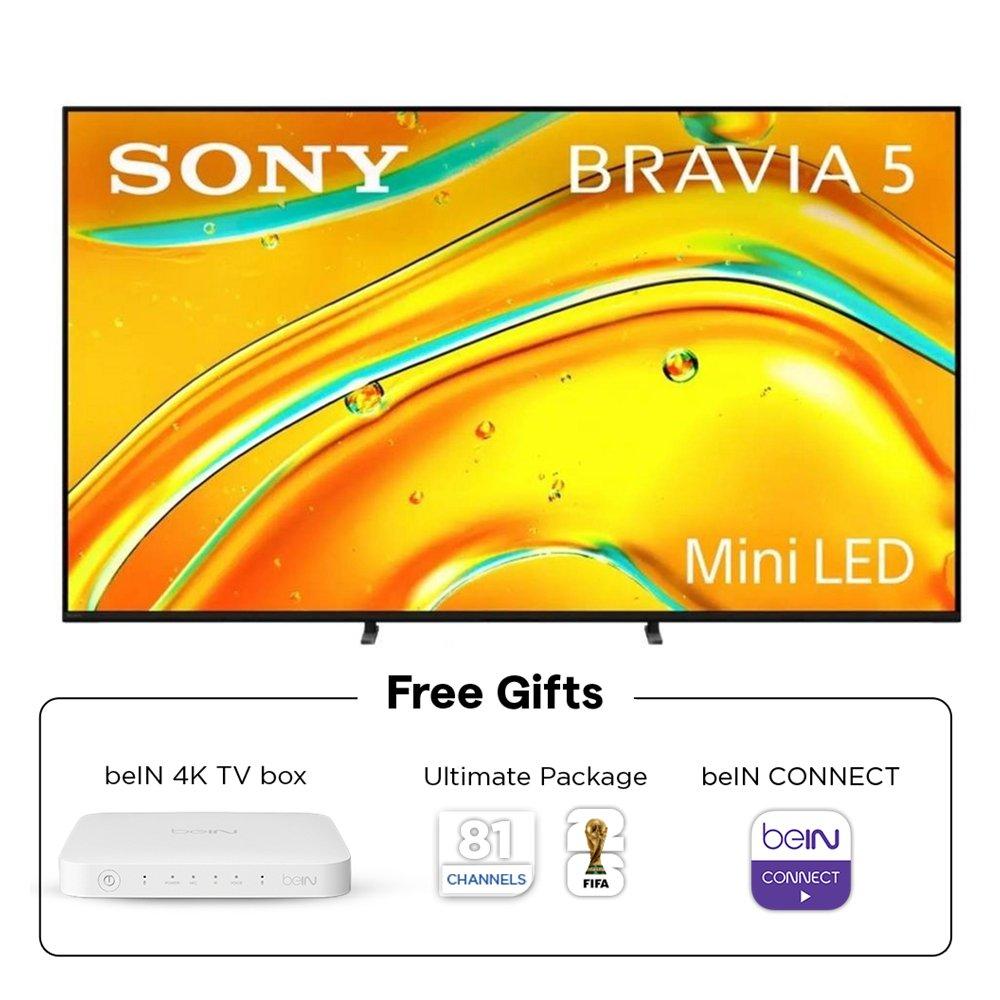 Sony Bravia 5 75" XR Mini LED Google TV, K-75XR50 – Black