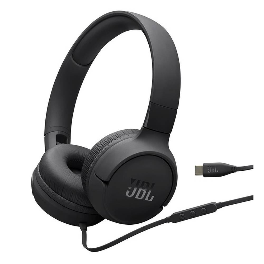 JBL Tune 520C Wired Headphones – Black 