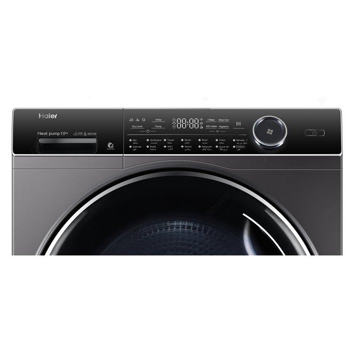 مجفف هاير بمضخة حرارية سعة 10 كجم، HD100-A5979S8U - فضي