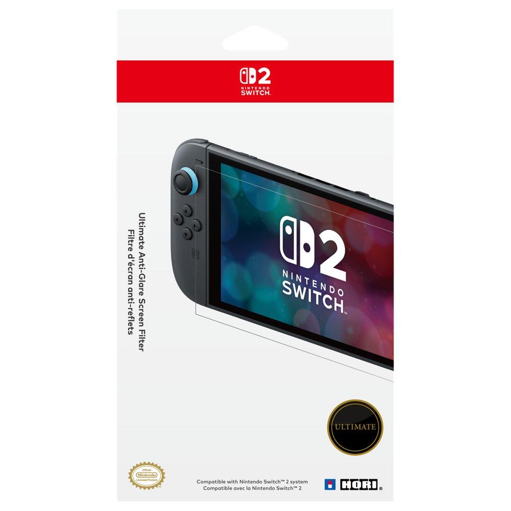 Hori Ultimate Anti-Glare Screen Protective Filter for Nintendo Switch 2, 76050 - Clear