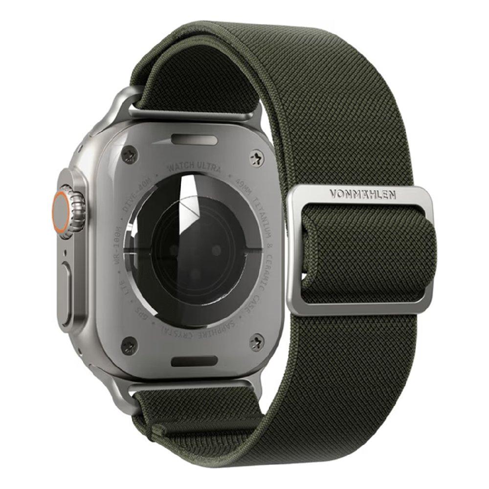 حزام فونماهلين الكلاسيكي من النايلون لساعة أبل ٤٢/٤٤/٤٥/٤٩ مم – زيتي