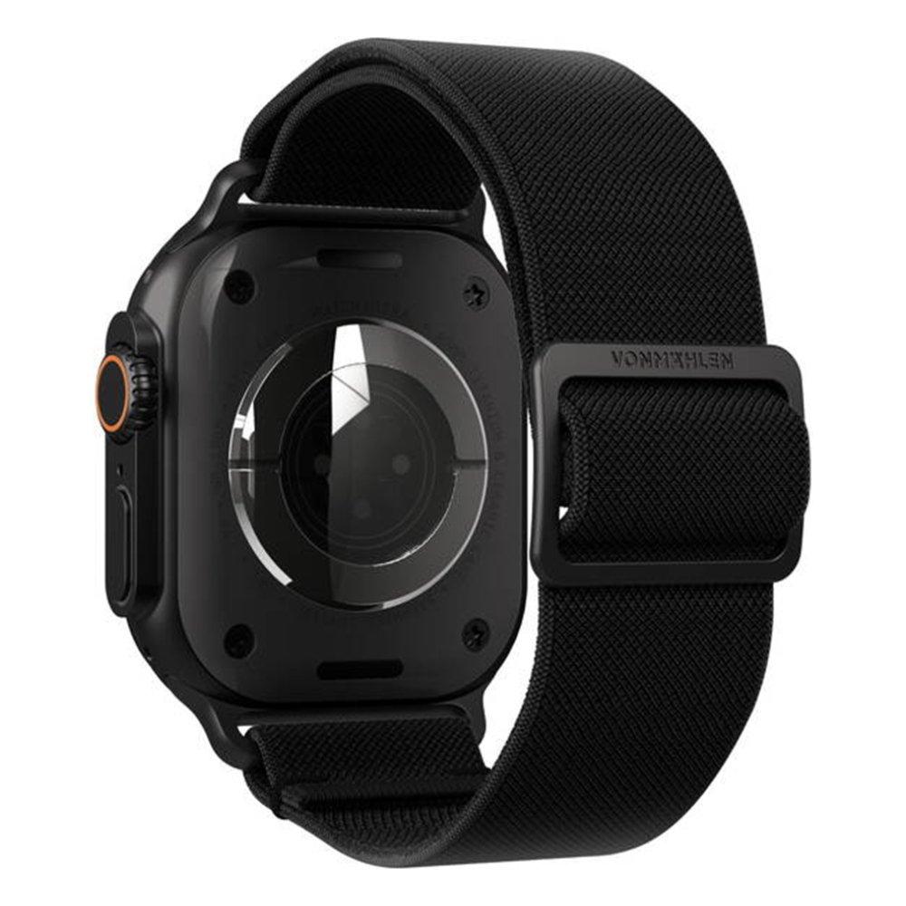 Vonmahlen Classic Nylon Strap for Apple Watch 44/45/46/49 - Black