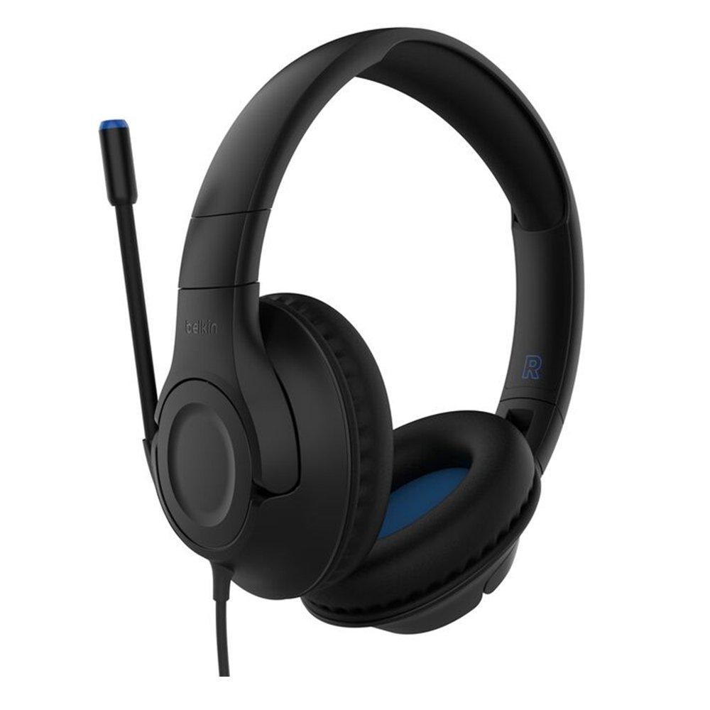 Belkin Inspire Wired Over-Ear Kids Gaming Headset for Nintendo Switch 2, ENA011HQBK - Black