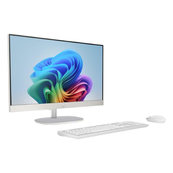 HP All-in-One Desktop, AMD Ryzen AI 7, 16GB RAM, 1TB SSD, AMD Radeon Graphics, 27” FHD, Windows 11 Home, 27-CT2000NE - White