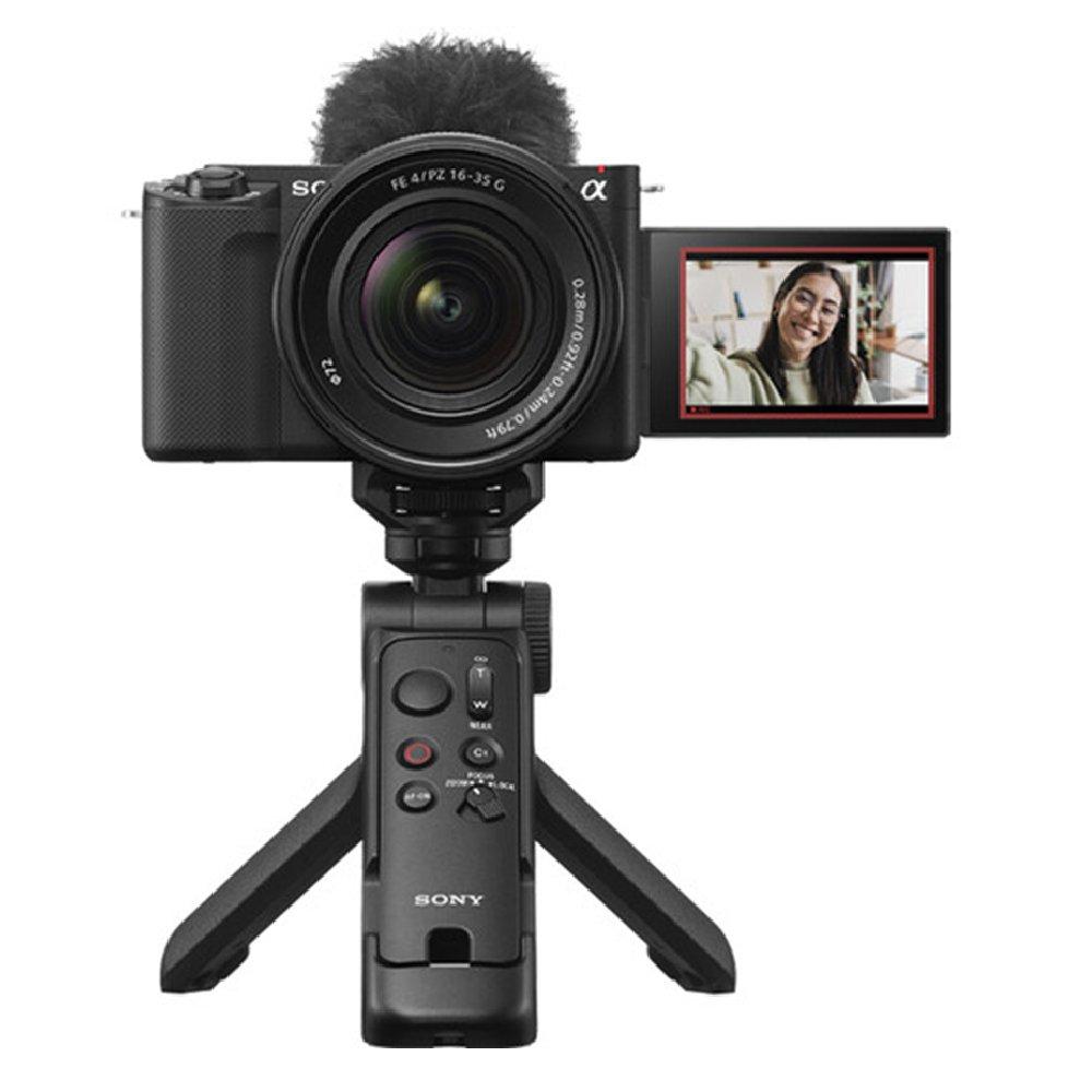 مقبض تصوير لاسلكي من سوني مع جهاز تحكم عن بعد قابل للفصل، GP-VPT3 - أسود