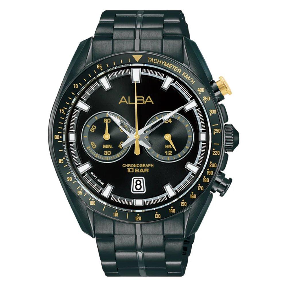 Alba Signa Mens Watch, Analog, 44mm, Stainless steel Wrap Bracelet A4b013x1 Stainless steel